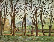 Paul Cezanne Chestnut Trees at the jas de Bouffan oil painting on canvas
